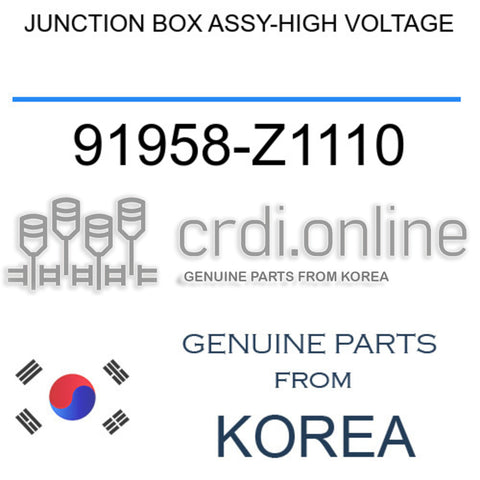 JUNCTION BOX ASSY-HIGH VOLTAGE [ORIGINAL] 91958-Z1110 91958Z1110 91958 Z1110