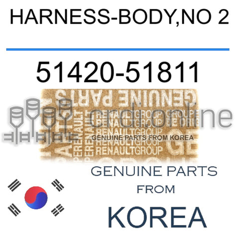 HARNESS-BODY,NO 2 [ORIGINAL] 51420-51811 5142051811 51420 51811