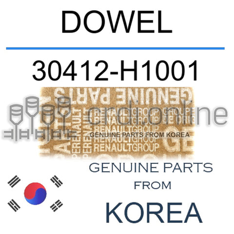 DOWEL [ORIGINAL] 30412-H1001 30412H1001 30412 H1001
