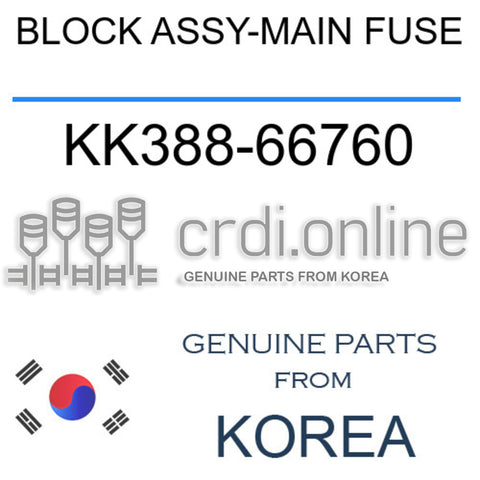 BLOCK ASSY-MAIN FUSE KK388-66760 KK38866760 KK388 66760