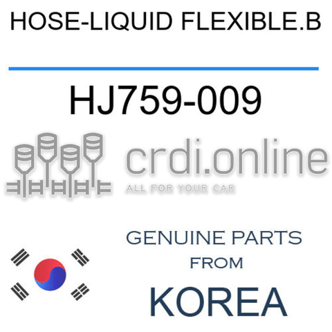 HOSE-LIQUID FLEXIBLE.B [ORIGINAL] HJ759-009 HJ759009 HJ759 009