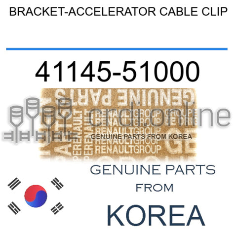 BRACKET-ACCELERATOR CABLE CLIP [ORIGINAL] 41145-51000 4114551000 41145 51000
