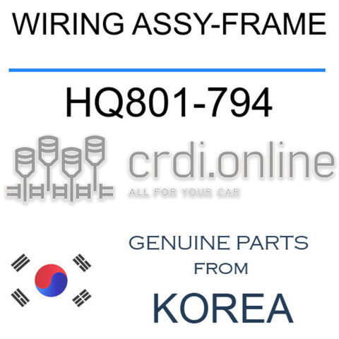 WIRING ASSY-FRAME HQ801-794 HQ801794 HQ801 794