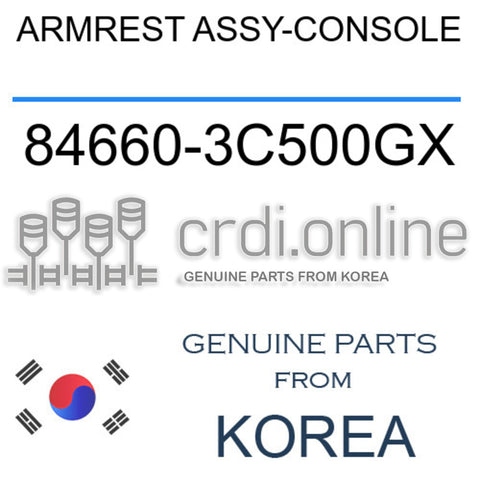 ARMREST ASSY-CONSOLE 84660-3C500GX 846603C500GX 84660 3C500GX