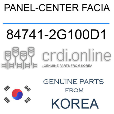 PANEL-CENTER FACIA [ORIGINAL] 84741-2G100D1 847412G100D1 84741 2G100D1