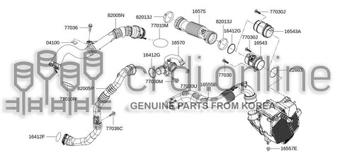 DUCT ASSY-AIR 16575-8885R 165758885R 16575 8885R