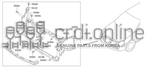 DAMPER COMPLETE-BODY CONST 24175-52770 2417552770 24175 52770