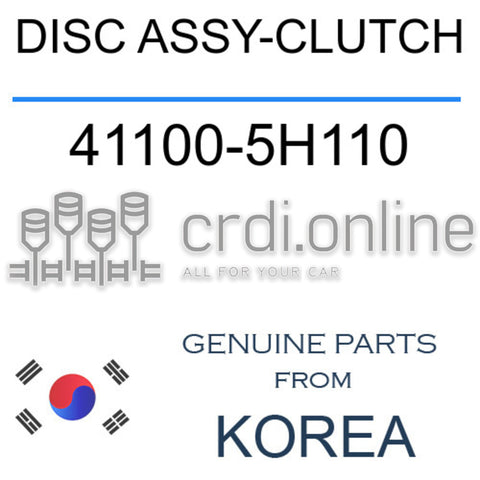 DISC ASSY-CLUTCH [ORIGINAL] 41100-5H110 411005H110 41100 5H110