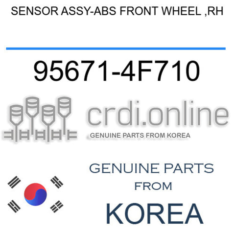 [ORIGINAL] SENSOR ASSY-ABS FRONT WHEEL ,RH 95671-4F710 956714F710 95671 4F710