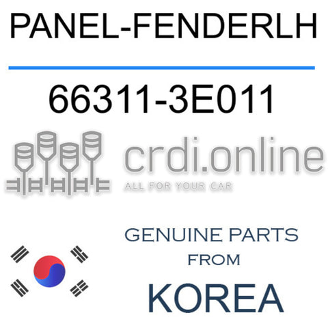 PANEL-FENDERLH [ORIGINAL] 66311-3E011 663113E011 66311 3E011