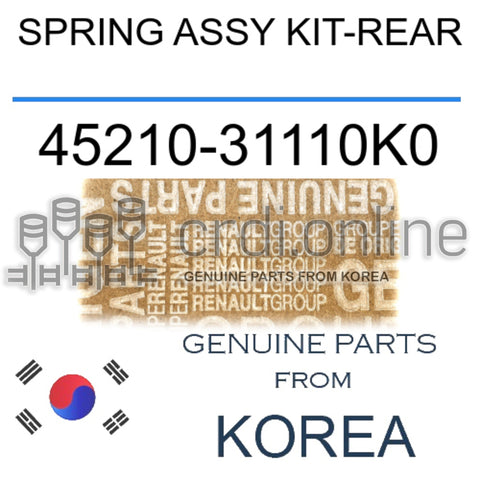 SPRING ASSY KIT-REAR [ORIGINAL] 45210-31110K0 4521031110K0 45210 31110K0