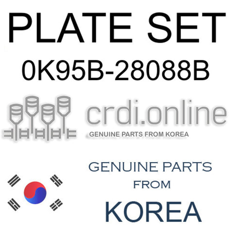 PLATE SET 0K95B-28088B 0K95B28088B 0K95B 28088B