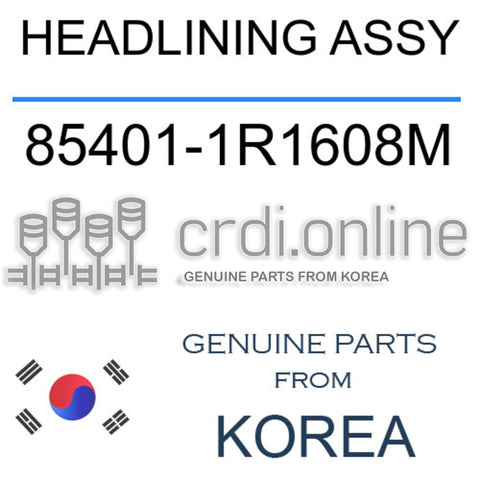 HEADLINING ASSY [ORIGINAL] 85401-1R1608M 854011R1608M 85401 1R1608M