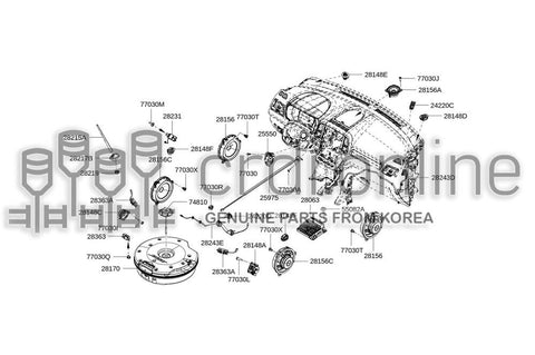 HARN-RADIO ANT COAX BACK DOOR 28245-1703R 282451703R 28245 1703R