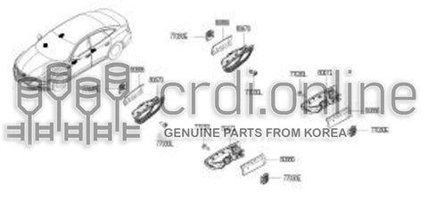 HANDLE ASSY-DOOR INSIDERH 80670-5893R 806705893R 80670 5893R