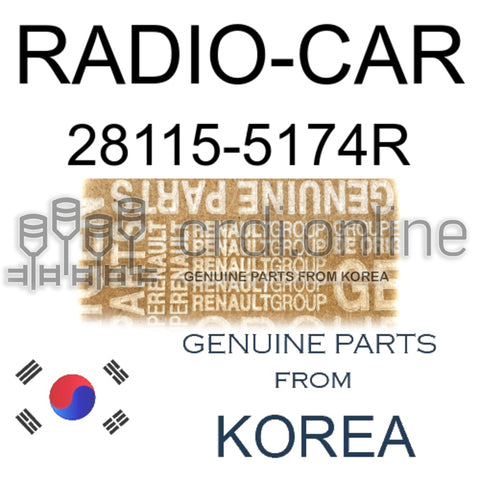 RADIO-CAR [ORIGINAL] 28115-5174R 281155174R 28115 5174R