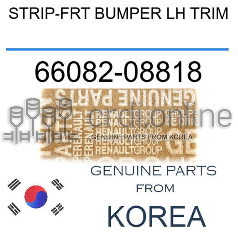 STRIP-FRT BUMPER LH TRIM [ORIGINAL] 66082-08818 6608208818 66082 08818