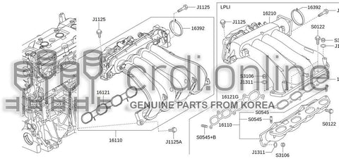 BRACKET ASSY-ENG COVERLPLI 28224-16900 2822416900 28224 16900