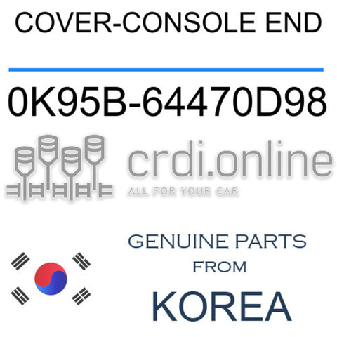 COVER-CONSOLE END [ORIGINAL] 0K95B-64470D98 0K95B64470D98 0K95B 64470D98