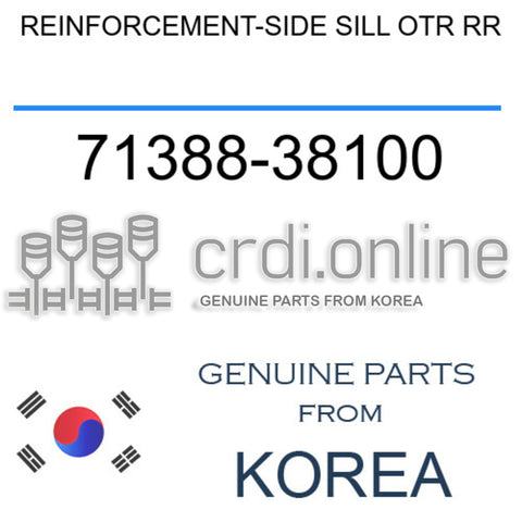 REINFORCEMENT-SIDE SILL OTR RR [ORIGINAL] 71388-38100 7138838100 71388 38100