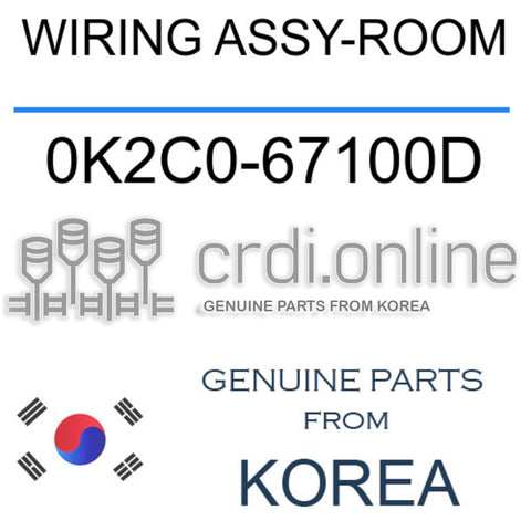 WIRING ASSY-ROOM 0K2C0-67100D 0K2C067100D 0K2C0 67100D