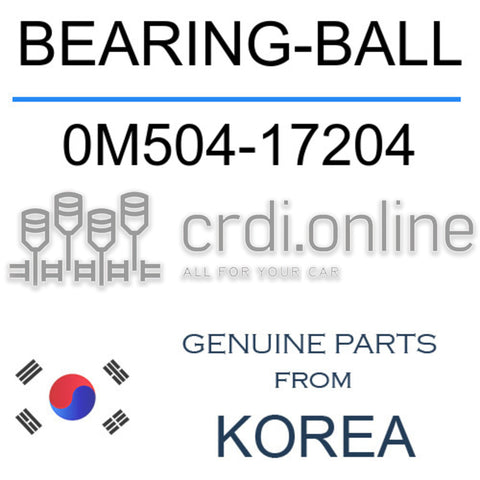 BEARING-BALL 0M504-17204 0M50417204 0M504 17204