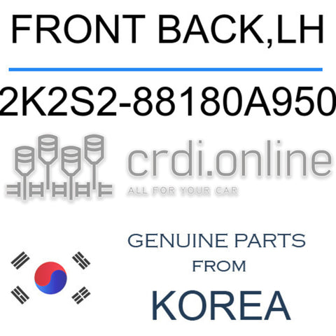 FRONT BACK,LH [ORIGINAL] 2K2S2-88180A950 2K2S288180A950 2K2S2 88180A950