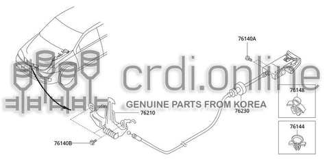 CLIP-CABLE [ORIGINAL] 76148-52000 7614852000 76148 52000