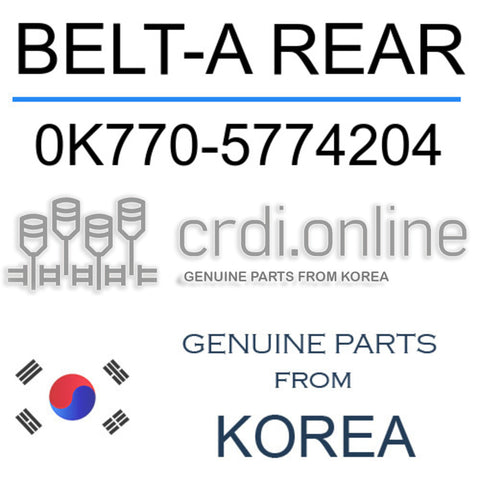 BELT-A REAR 0K770-5774204 0K7705774204 0K770 5774204