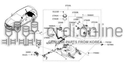 FILTER ASSY-FUEL 16400-0978R 164000978R 16400 0978R