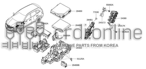 UNDERHOOD SWITCHING MODULE 284B6-7853R 284B67853R 284B6 7853R