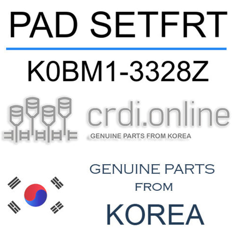 PAD SETFRT [ORIGINAL] K0BM1-3328Z K0BM13328Z K0BM1 3328Z