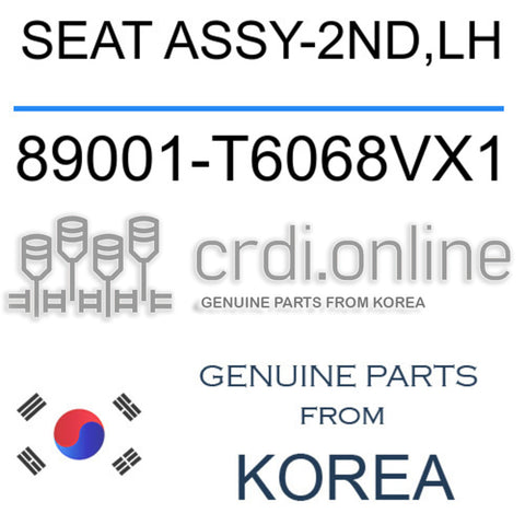 SEAT ASSY-2ND,LH [ORIGINAL] 89001-T6068VX1 89001T6068VX1 89001 T6068VX1