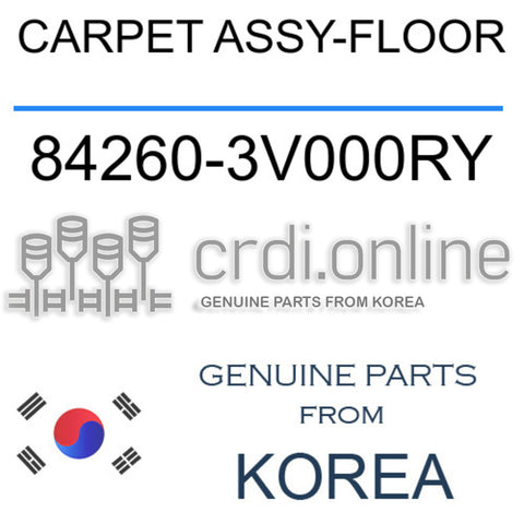 CARPET ASSY-FLOOR [ORIGINAL] 84260-3V000RY 842603V000RY 84260 3V000RY
