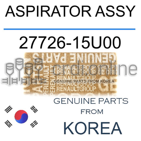 ASPIRATOR ASSY [ORIGINAL] 27726-15U00 2772615U00 27726 15U00