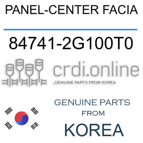 PANEL-CENTER FACIA [ORIGINAL] 84741-2G100T0 847412G100T0 84741 2G100T0