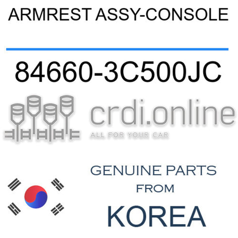 ARMREST ASSY-CONSOLE 84660-3C500JC 846603C500JC 84660 3C500JC