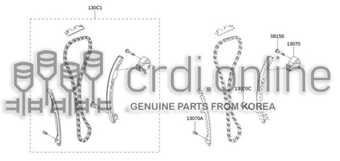 TENSIONER ASSY-CHAIN 13070-6N21A 130706N21A 13070 6N21A