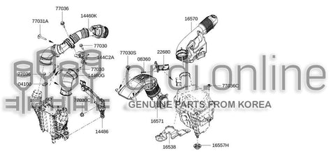 CONNECTING-AIR FILTER 22680-2715R 226802715R 22680 2715R