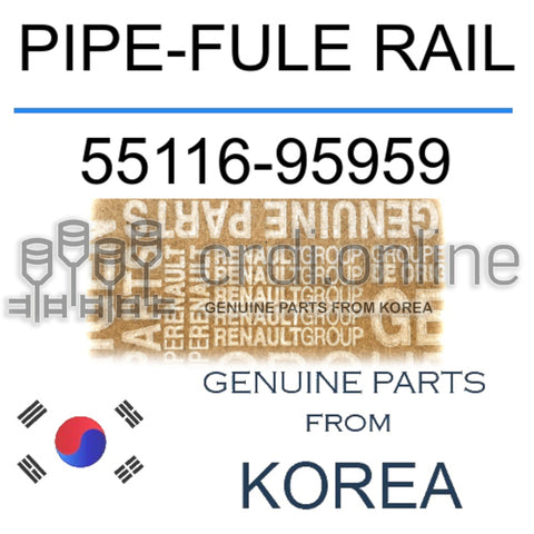 PIPE-FULE RAIL [ORIGINAL] 55116-95959 5511695959 55116 95959