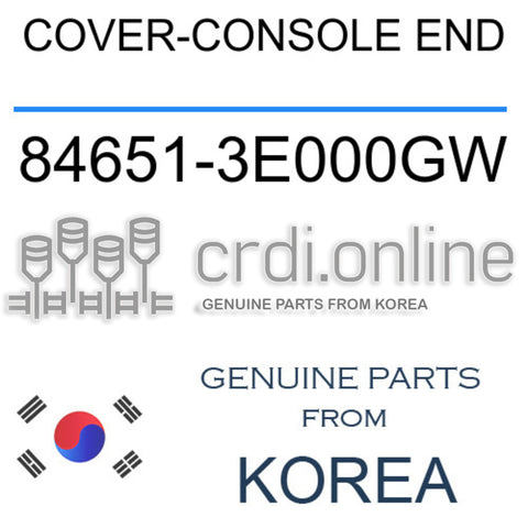 COVER-CONSOLE END 84651-3E000GW 846513E000GW 84651 3E000GW