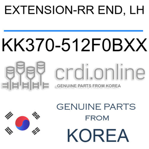 EXTENSION-RR END, LH [ORIGINAL] KK370-512F0BXX KK370512F0BXX KK370 512F0BXX