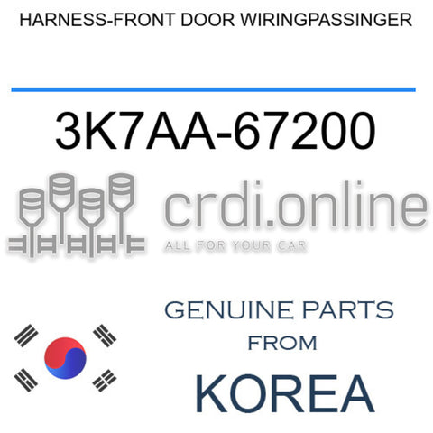 HARNESS-FRONT DOOR WIRINGPASSINGER [ORIGINAL] 3K7AA-67200 3K7AA67200 3K7AA 67200