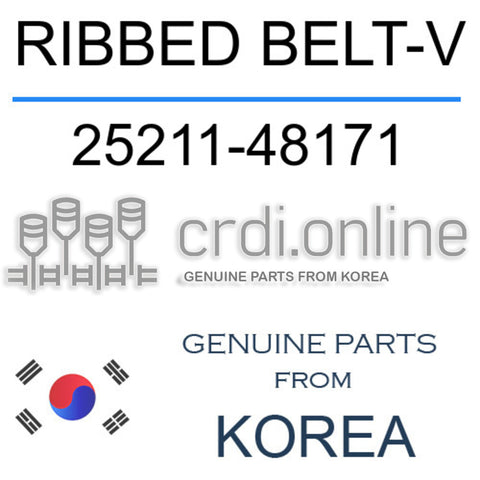 [ORIGINAL] RIBBED BELT-V 25211-48171 2521148171 25211 48171