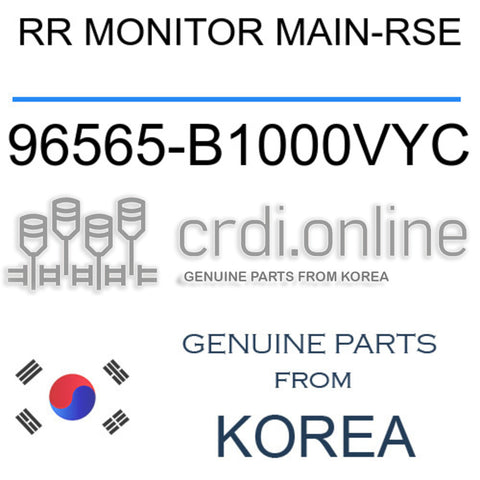 RR MONITOR MAIN-RSE [ORIGINAL] 96565-B1000VYC 96565B1000VYC 96565 B1000VYC