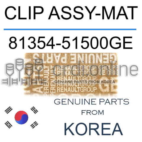 CLIP ASSY-MAT [ORIGINAL] 81354-51500GE 8135451500GE 81354 51500GE