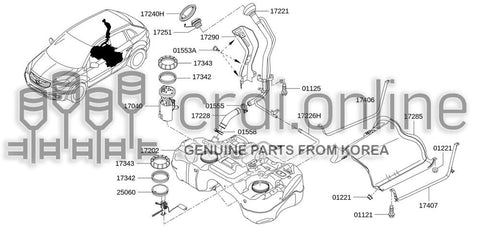 [ORIGINAL] PUMP COMPLETE-FUEL 17202-9662R 172029662R 17202 9662R