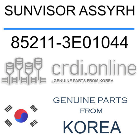 SUNVISOR ASSYRH [ORIGINAL] 85211-3E01044 852113E01044 85211 3E01044