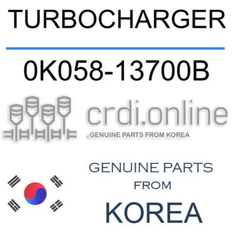 TURBOCHARGER [ORIGINAL] 0K058-13700B 0K05813700B 0K058 13700B