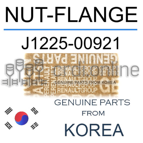 NUT-FLANGE [ORIGINAL] J1225-00921 J122500921 J1225 00921